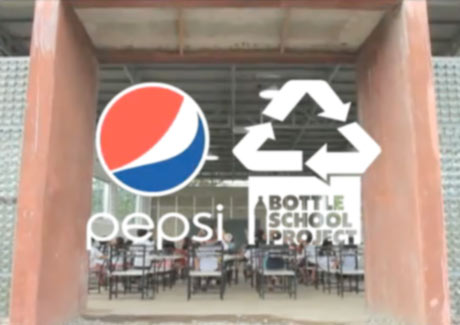 Pepsi helps build new school from old plastic bottles