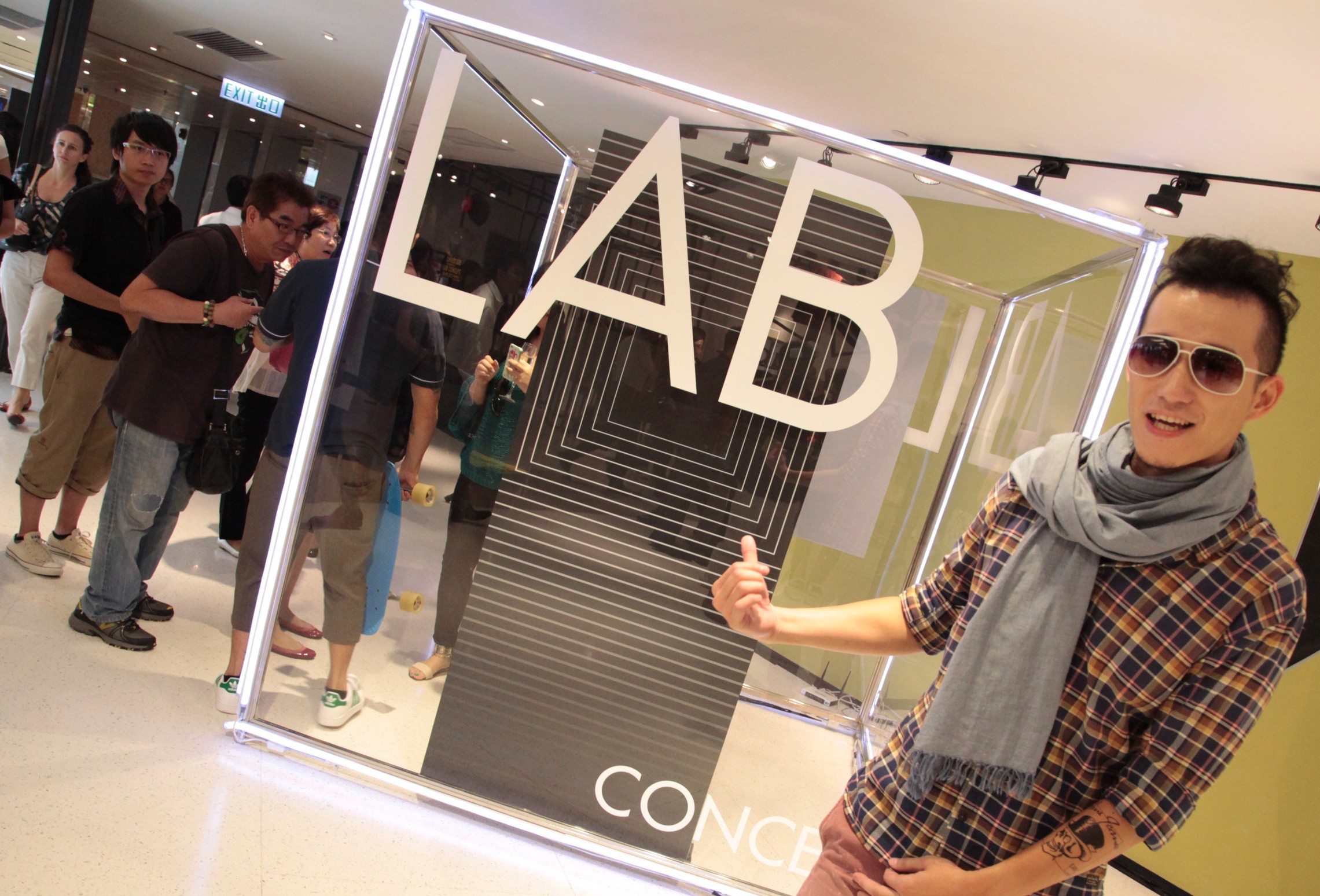 Retail mall LAB CONCEPT's launch party in Hong Kong
