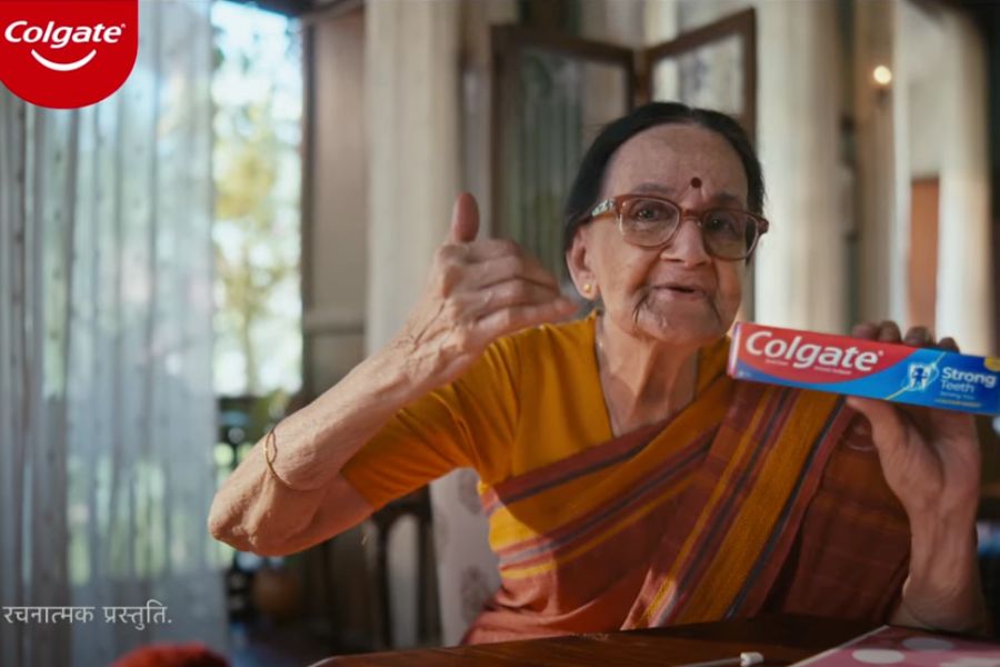 Colgate empowers a toothless granny's 'cutting machine'