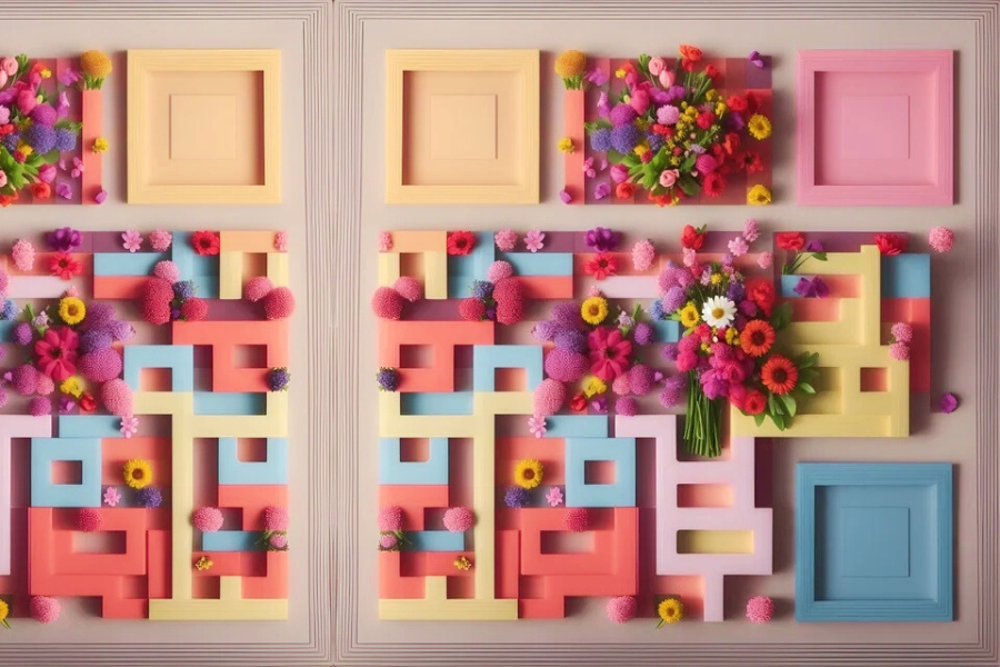 Beyond black and white, a colourful QR-tistic renaissance