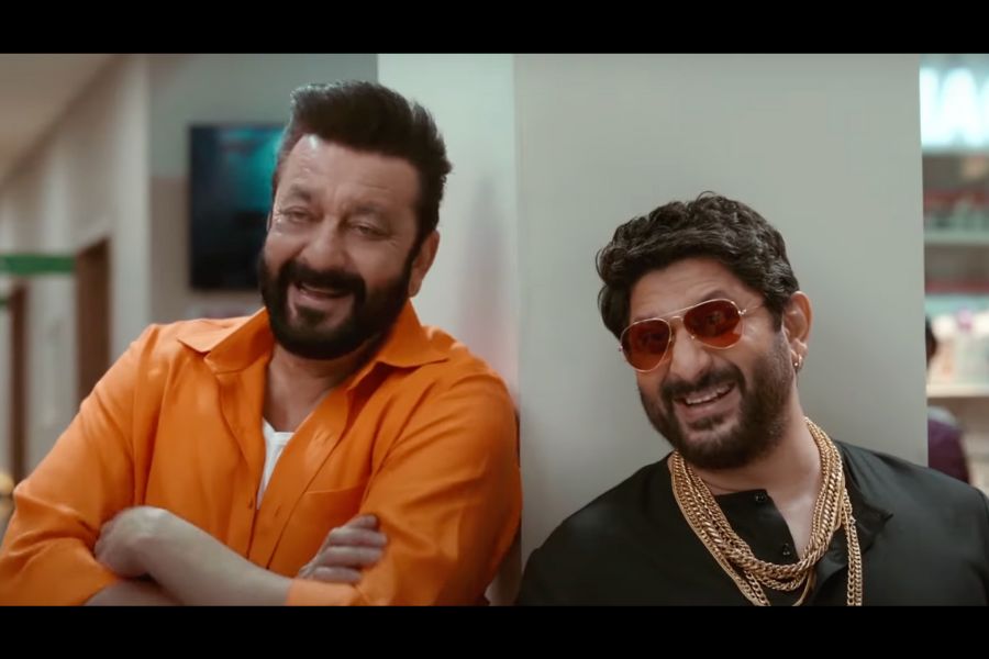 Bollywood actors Sanjay Dutt and Arshad Warsi return to their infamous 'Munna Bhai' roles for Acko