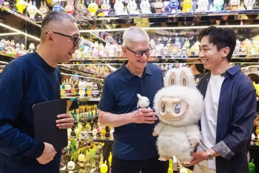Tim Cook gives in to the Labubu hype to court Chinese consumers