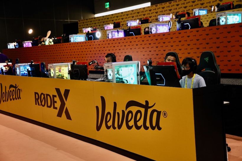 Where are all the brands at live gaming events?