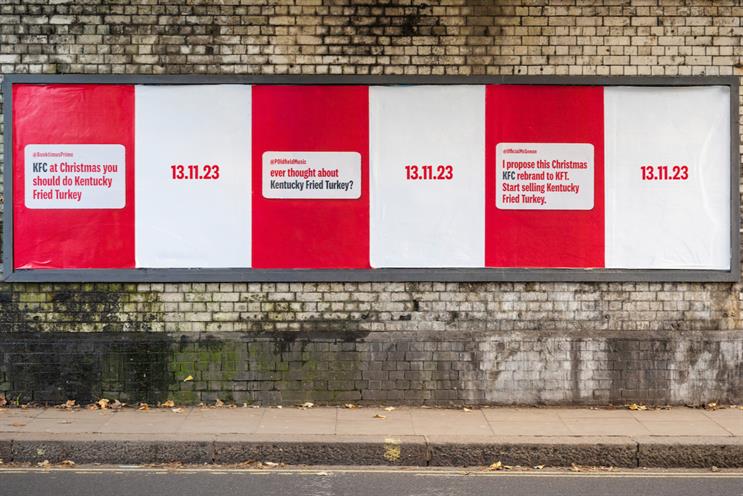 KFC teaser hints at switch to Kentucky Fried Turkey for Christmas