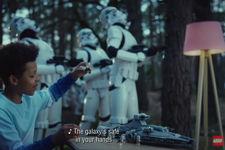 Lego's Christmas ad mixes Star Wars with a firefighting dragon and dancing cacti