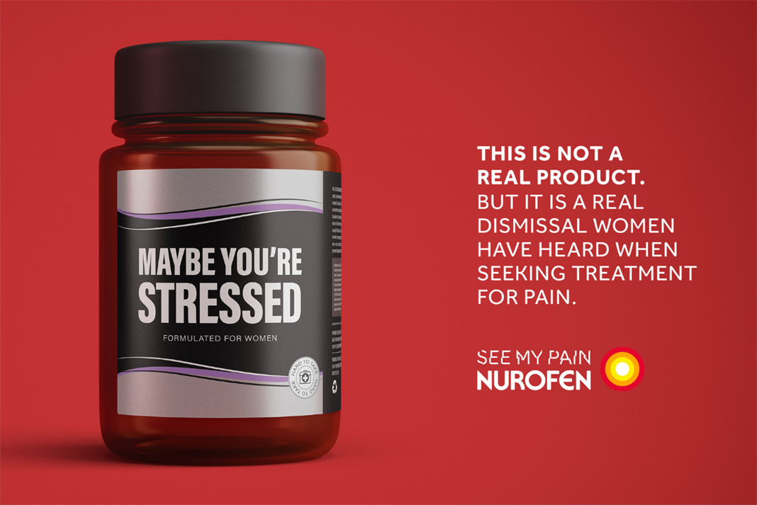 Nurofen packaging reflects everyday dismissals women in pain receive