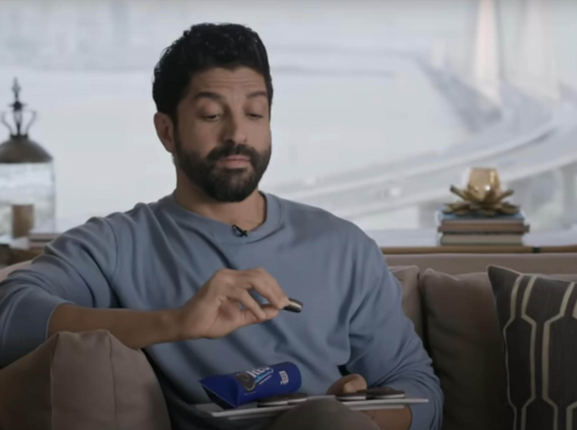 Oreo uses actor Farhan Akhtar's AI voice when words fail