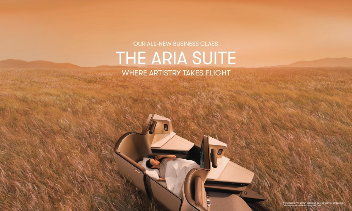 Cathay Pacific campaign introduces new Aria Suite business class service