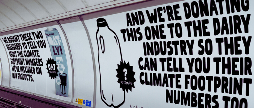 Oatly on daring ‘big dairy’ to show off its climate hoofprint
