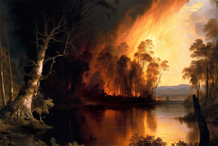 AI paints two futures - climate action or not - for WWF exhibition