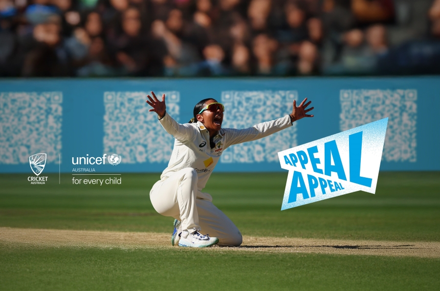 A new UNICEF campaign hits a six for gender equality