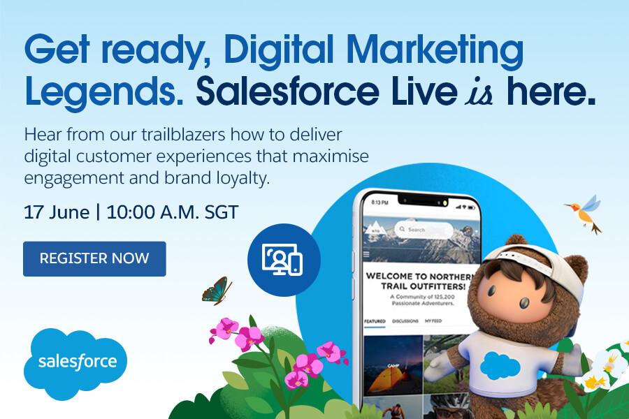 Salesforce Live: Asia promises inspiring sessions on how marketers can thrive in a digital, always-on world
