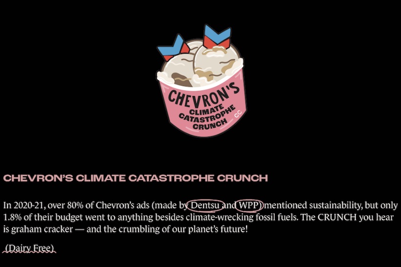 How an ice cream truck is educating SXSW attendees on Big Oil’s fossil fuel greenwashing