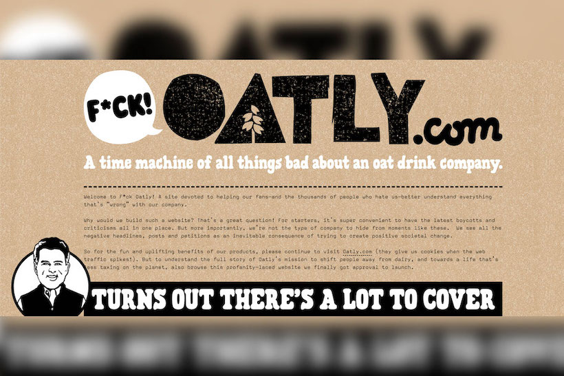 Oatly created a F*ck Oatly website. Here’s why