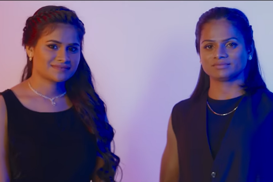 Indian athlete Dutee Chand and girlfriend wear their Senco Gold & Diamonds with pride 