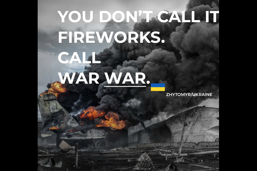 Leo Burnett and Performics Ukraine urge to "Call war war"